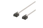 Nettverkskabel - Deltaco patch cable - 30 cm - grey - Grå - 0.3m - UUTP-2000
