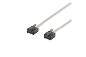 Nettverkskabel - Deltaco patch cable - 50 cm - grey - Grå - 0.5m - UUTP-2010