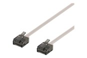 Nettverkskabel - Deltaco patch cable - 3 m - grey - Grå - 3m - UUTP-2050