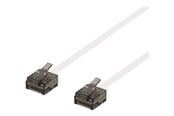 Nettverkskabel - Deltaco patch cable - 3 m - white - Hvit - 3m - UUTP-2058