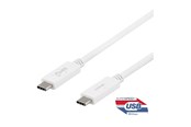 USB - Deltaco - USB-C cable - 24 pin USB-C to 24 pin USB-C - 1 m - USBC-1407M