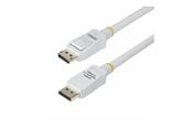 Skjermkabel - StarTech.com 6ft White VESA Certified DisplayPort 1.2 Cable with Latches - DisplayPort cable - DisplayPort to DisplayPort - 1.8 m - DP12-CABLE-6FTW