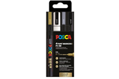 Skrive- & Tegneverktøy - POSCA marker sæt PC-3M 4 ass. farver g-s-s-h - 401655