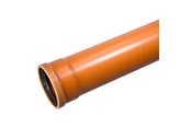 Dreneringsprodukter - Wavin PVC sewer pipe 110x1000mm SN8 EN1401 - 517205