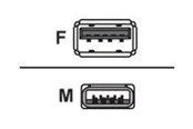 USB - Unitek Y-C459BBK - USB extension cable - USB Type A to USB Type A - 2 m - Y-C459BBK