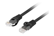 Nettverkskabel - Lanberg patch cable - 2 m - black - Svart - 2m - PCU6-10CU-0200-BK