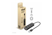 USB-hub - Club 3D CSV-1430A - hub - 4 ports USB-hub - 4 porter - Svart - CSV-1430A