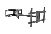 Veggmontering, AV-braketter & AV-møbler - TECHLY mounting kit - full-motion - for flat panel - extra long - black - Max 70 kg - recommended for 80" - ICA-PLB-721