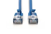 Nettverkskabel - DIGITUS CAT 6A F-FTP Slim Patch Cord - 0.5m - Blå - 0.5m - DK-1632-A-005S-B