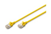 Nettverkskabel - DIGITUS patch cable - 30 cm - yellow - Gul - 0.3m - DK-1632-A-003S-Y