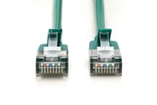 Nettverkskabel - DIGITUS CAT 6A F-FTP Slim Patch Cord - 0.3m - Grønn - 0.3m - DK-1632-A-003S-G