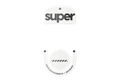 Musematte & Tilbehør - Pulsar Superglide (Type-S) for Logitech G PRO X SUPERLIGHT 2 - Hvit - LGS2GW