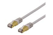 Nettverkskabel - Deltaco patch cable - 50 cm - grey - Grå - 0.5m - SFTP-60AH
