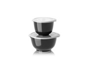 Kjøkkentilbehør - Rosti - Margrethe bowls Set of 2 + lids - Black - 29930