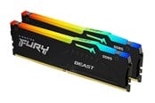 RAM - Kingston FURY Beast RGB DDR5-5200 - 64GB - CL40 - Dual Channel (2 pcs) - AMD EXPO & Intel XMP - Svart med RGB - KF552C40BB2AK2-64