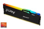 RAM - Kingston FURY Beast RGB DDR5-5600 - 32GB - CL40 - Single Channel (1 pcs) - AMD EXPO - Svart - KF556C40BB2A-32
