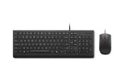 Tastatur - Lenovo Essential Wired Combo - keyboard and mouse set - QWERTY - Swedish/Finnish - black Input Device - Tastatur & Mussett - Svensk/finsk - Svart - 4X31R64433