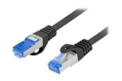 Nettverkskabel - Lanberg patch cable - 1 m - RAL 9004 black - Svart - 1m - PCF6A-10CC-0100-BK