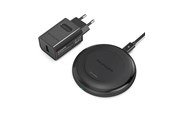 Mobil - Adaptere og ladere - RAVPower Wireless 10W Qi Charger incl. Quick Charge 3.0 wall charger Black - RP-PC034