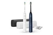 Elektrisk tannbørste - Philips Elektrisk tannbørste Sonicare 5500 series HX7119 - tooth brush - white/navy blue - HX7119/01