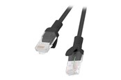 Nettverkskabel - Lanberg patch cable - RAL 9004 - Black - Svart - 20m - PCU6-10CC-2000-BK
