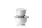 Kjøkkentilbehør - Rosti - Margrethe bowls Set of 2 + lids - White - 29928
