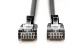 Nettverkskabel - DIGITUS CAT 6A F-FTP Slim Patch Cord - 0.5m - Svart - 0.5m - DK-1632-A-005S-BL
