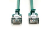 Nettverkskabel - DIGITUS CAT 6A F-FTP Slim Patch Cord - 0.5m - Grønn - 0.5 meter - DK-1632-A-005S-G