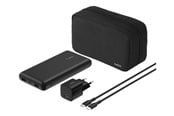 Nødlader - Belkin BoostCharge power bank - + AC power adapter - 24 pin USB-C 2 x USB - with zippered pouch case Nødlader - Svart - 20000 mAh - BU042KQBK