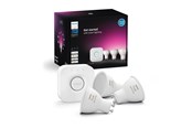 Smarthus - Philips Hue GU10 3-pack + Bridge Starter Kit - White & color ambience - 929003666512