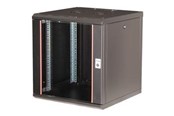 Rackskap - Equip Pro Mount - rack - 600x600 mm with glass door removable and lockable panels assembled - 12U - EPM-12-6060-B-CBAA