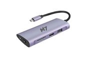 Dokkingstasjon - M7 USB-C 11-in-1 dock with HDMI and VGA SD microSD RJ-45 USB3.0 and USB-C - 032