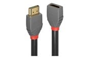 Skjermkabel - Lindy Anthra Line HDMI extension cable with Ethernet - 3 m - 36478