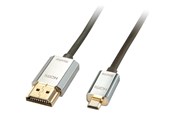 Skjermkabel - Lindy CROMO Slim High Speed HDMI to micro HDMI Cable with Ethernet - 41678