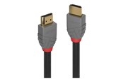 Skjermkabel - Lindy Anthra Line HDMI cable with Ethernet - 30 cm - 36960