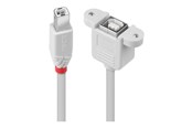 USB - Lindy - USB extension cable - USB Type B to USB Type B - 1 m - 31801