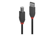 USB - Lindy Anthra Line - USB cable - USB to USB Type B - 20 cm - 36670