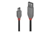 USB - Lindy Anthra Line - USB cable - USB to mini-USB Type B - 20 cm - 36720