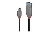 USB - Lindy Black Line - USB-C cable - 24 pin USB-C to USB Type A - 15 cm - 36895