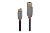USB - Lindy Black Line - USB-C cable - 24 pin USB-C to USB Type A - 50 cm - 36910