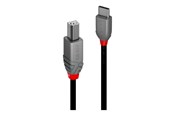 USB - Lindy Anthra Line - USB-C cable - 24 pin USB-C to USB Type B - 2 m - 36942