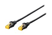 Nettverkskabel - DIGITUS Professional patch cable - 25 cm - black - Svart - 0.25m - DK-1612-030/BL