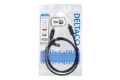 USB - Deltaco - USB-C cable - 24 pin USB-C to 24 pin USB-C - 1 m - USBC-1122