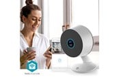 Smarthus - Nedis SmartLife Indoor Camera Wi-Fi 3MP Full HD 1296p Cloud Storage (option) / microSD (not included) / Onvif With motion sensor Night vision White - WIFICI08CWT
