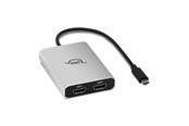USB-hub - OWC USB-C Dual HDMI 4K Display Adapter USB-hub - 2 porter - Sølv - OWCCADPDL2HDMIQ