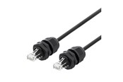 Nettverkskabel - Deltaco SFTP-63AH-WP - patch cable - 3 m - black - Svart - 3m - SFTP-63AH-WP