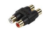 Lydkabel - Vivanco Audio Adapter 2xRCA Female Black - 4008928461022