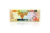 Tastatur - REDRAGON K708GF-RGB-PRO Flekact PRO ART keyboard - Gamingtastatur - Engelsk (USA) - Gul - K708GF-RGB-PRO