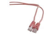 Nettverkskabel - Gembird patch cable - 50 cm - pink - Rosa - 0.5m - PP12-0.5M/RO