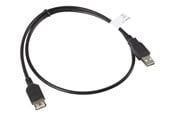 USB - Lanberg - USB extension cable - USB to USB - 70 cm - CA-USBE-10CC-0007-BK